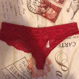 Xhilaration red laced underwear